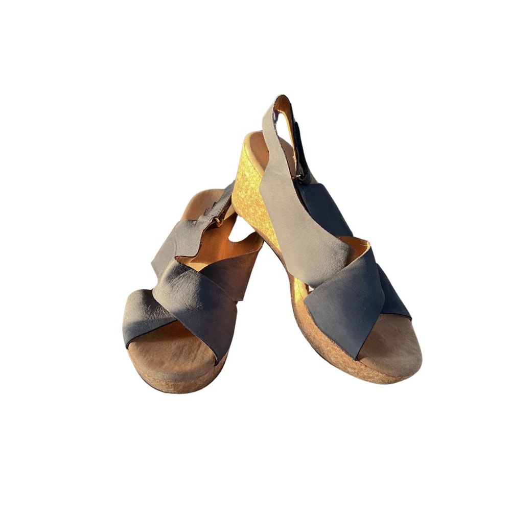 Clark’s Suede and Cork Wedges